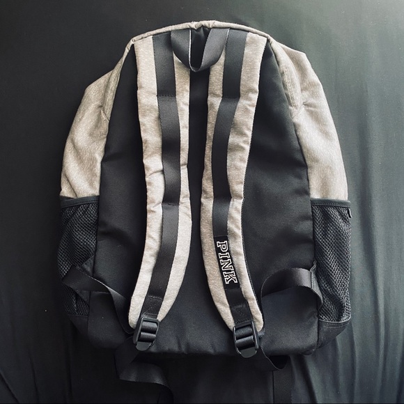PINK Gray and Black Backpack - Picture 3 of 12